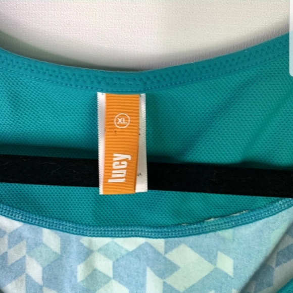 Lucy Tops Lucy Activewear Tank Top Sz Xl Teal Blue Green Poshmark
